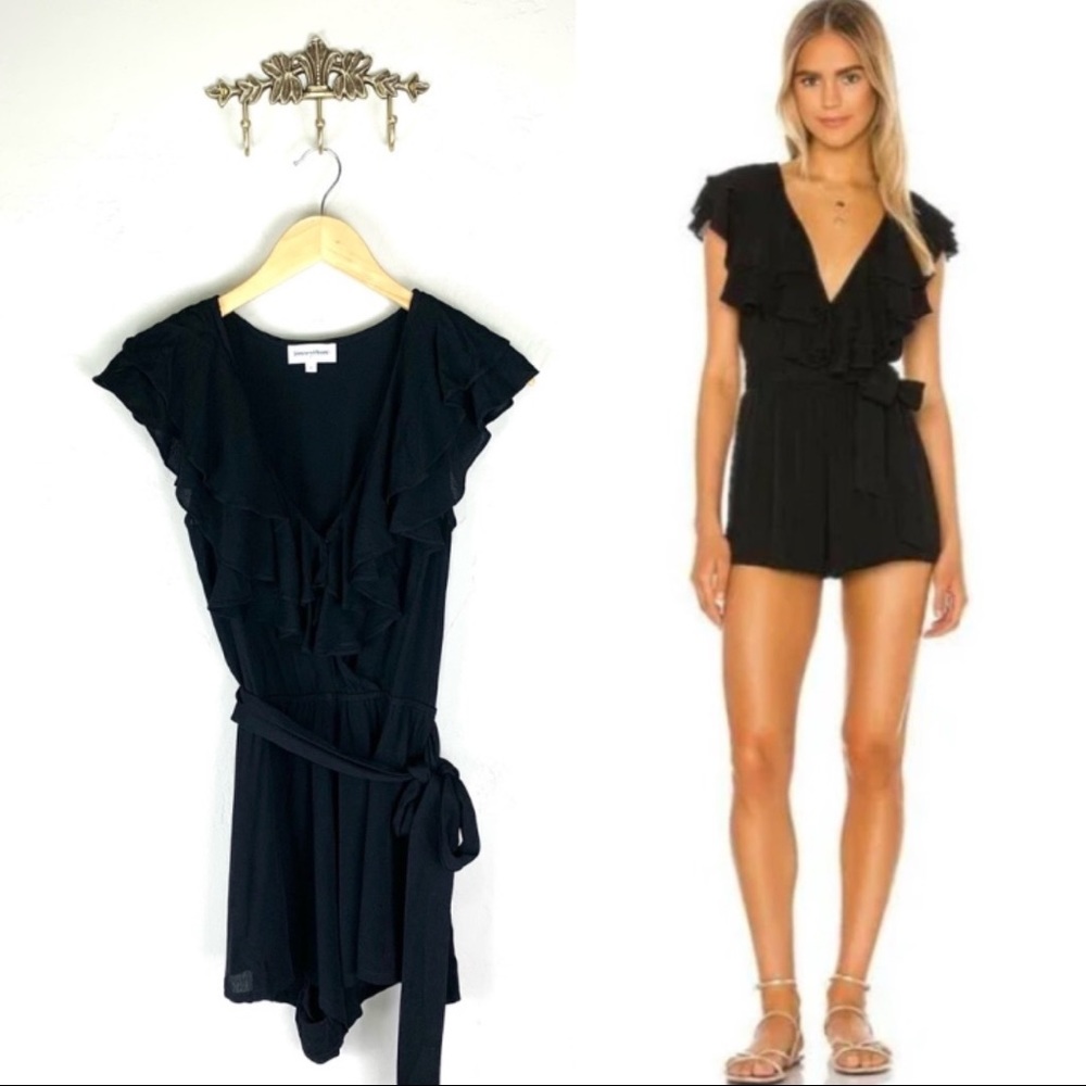 Privacy Please x Revolve Rachel Romper in Black Size Small